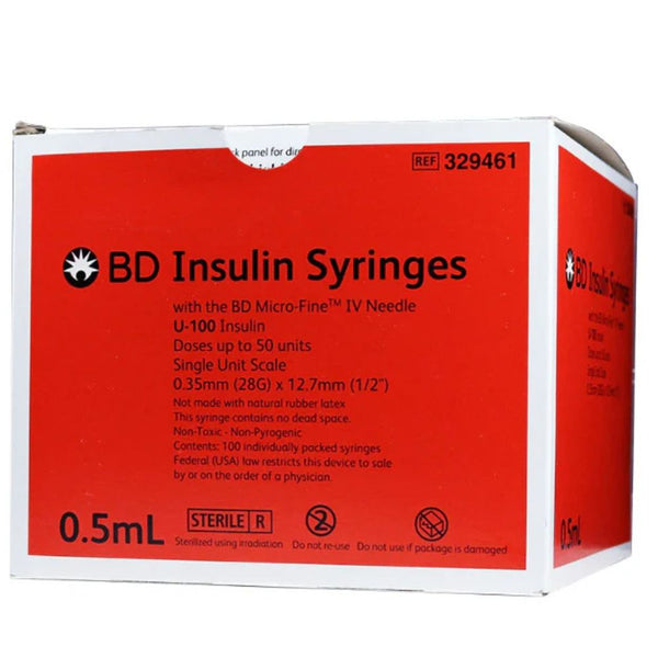 embecta Lo-Dose with Micro-Fine IV Needle U100 Insulin Syringes, BD Becton Dickinson