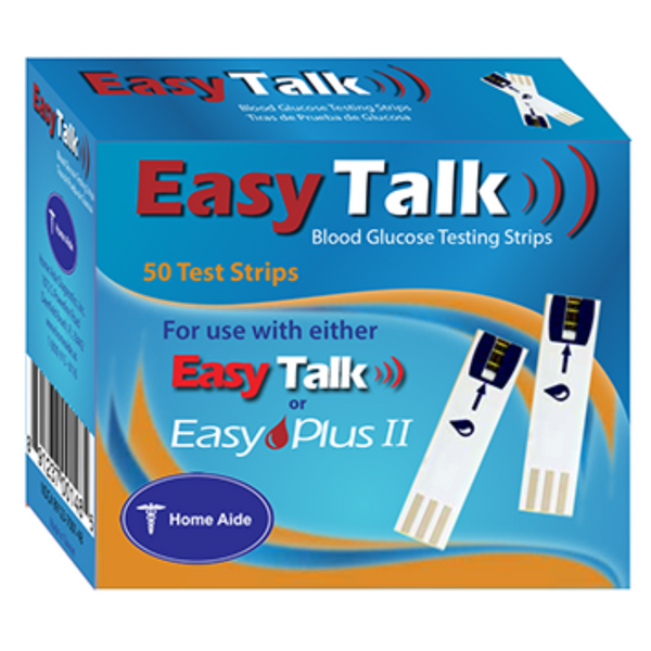 Home Aide Easy Talk Blood Glucose Test Strips