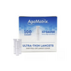 AgaMatrix Ultra-Thin Lancets, 33G (0.20 mm), 33 Gauge, Universal (Compatible with Most Lancing Devices)
