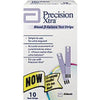 Abbott Laboratories Precision Xtra End/Top Fill Blood Ketone Strip, 1-1/2μL Blood Sample Size, 10 sec Test Time