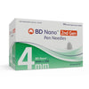 BD Nano 2nd Gen 32G (0.23mm) 5/32in (4mm) Becton Dickinson U100 Nano Insulin Pen Needles, 320574