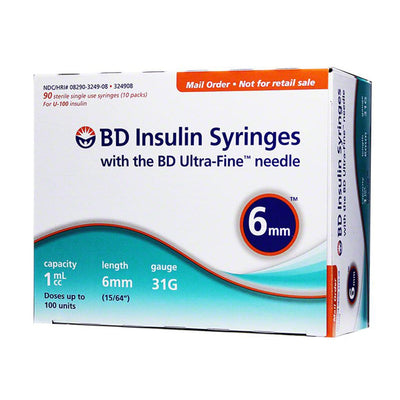 BD Veo with Ultra-Fine Needle U100 Insulin Syringes, Becton Dickinson