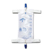 Medline Medium 600 mL Urinary Catheter Leg Bag with Anti-Reflux Valve and Twist Valve Drainage Port, DYND12574