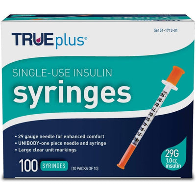 Trividia TRUEplus U100 Insulin Syringes, TRUE plus