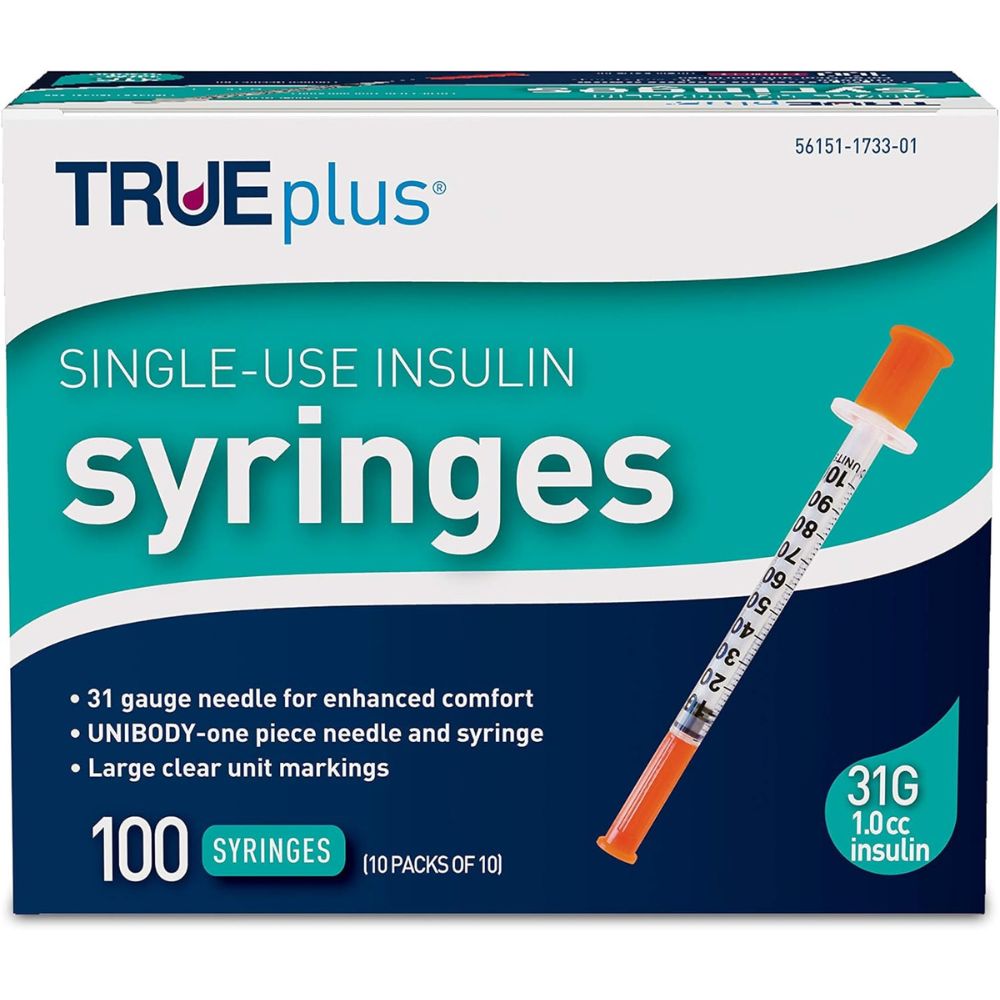 Trividia TRUEplus U100 Syringes – Discreet Diabetes Supplies