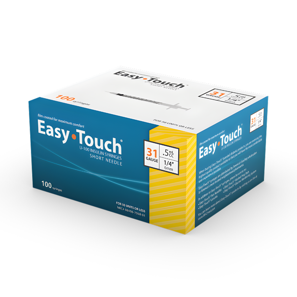 MHC Easy Touch U100 Syringes, EasyTouch – Discreet Diabetes Supplies
