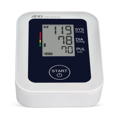 A&D Medical Essential One Button Upper Arm Digital Blood Pressure Monitor, Fits arms 8.6 to 16.5 Inches, UA-651