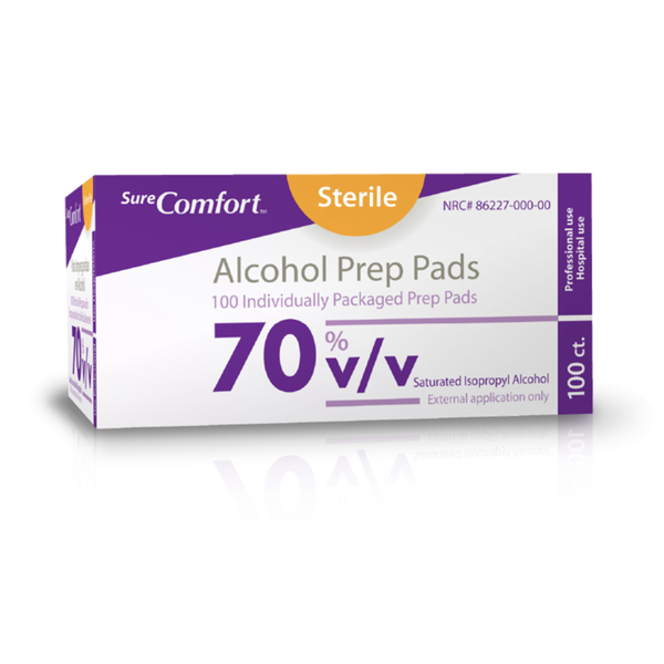 Allison Medical Sure Comfort Alcohol Prep Pads, SureComfort
