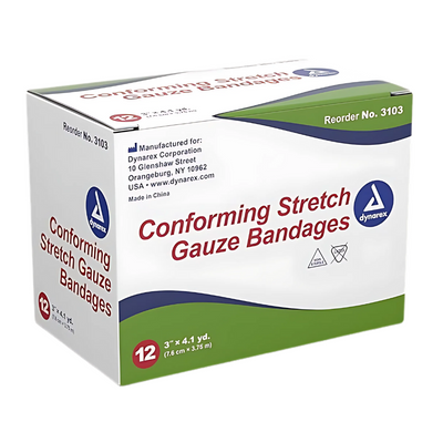 Dynarex Self-adhering Stretch Gauze Bandage Wrap