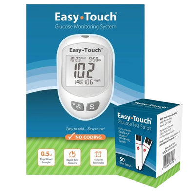 MHC EasyTouch Blood Glucose Test Strips / Meter / Monitoring Kit
