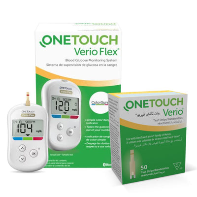 Lifescan OneTouch Verio Flex Blood Glucose Test Strips / Meter / Monitoring Kits