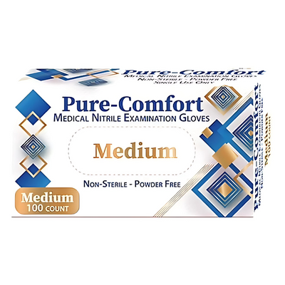 Home Aide Pure Comfort Medical Nitrile Examination Gloves