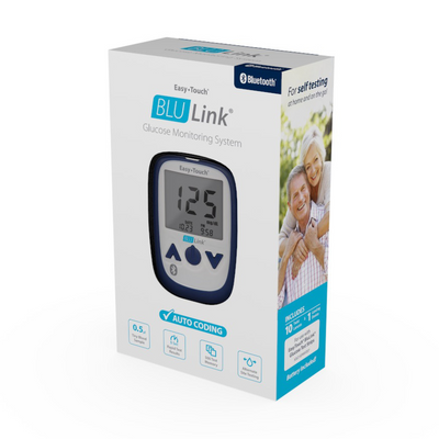 MHC EasyTouch BluLink Blood Glucose Test Strips / Meter / Monitoring Kit