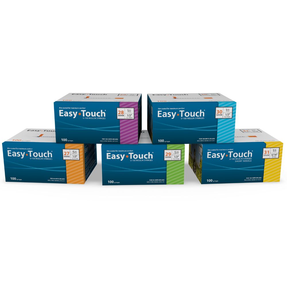 MHC Easy Touch U100 Syringes, EasyTouch – Discreet Diabetes Supplies