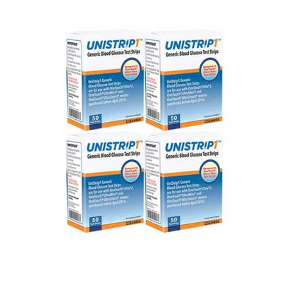 Unistrip1 Generic Blood Glucose Test Strips for OneTouch Ultra, Ultra2, UltraMini, and UltraSmart Glucose Meters