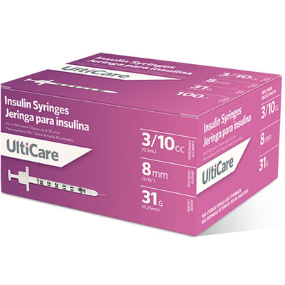 Ultimed UltiCare U100 Insulin Syringes