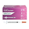 Ultimed UltiCare 31G 5/16in (8mm) 3/10cc (0.3mL) U100 Insulin Syringes, 31 Gauge (0.25mm), 91000