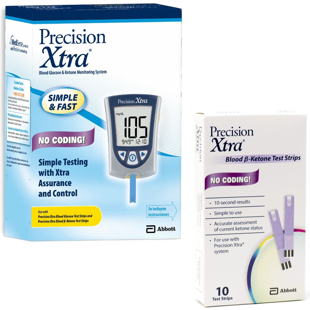 Abbott Precision Xtra Blood Glucose and Ketone Monitoring Kits ...