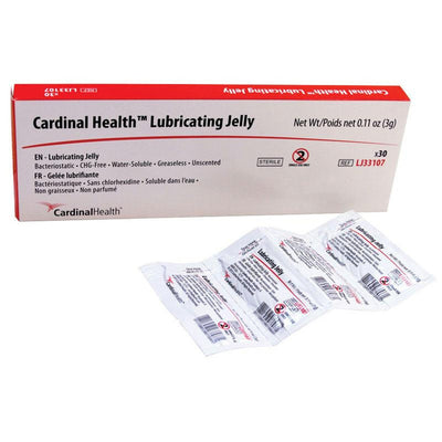 Cardinal Health Lubricating Jelly, Sterile, Water Soluble, Greaseless, Unscented, Latex-Free
