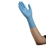 Cardinal Health Esteem Extended Cuff Nitrile Exam Glove, Non-sterile, Powder-free, Latex-free, Chemo Rated, Blue