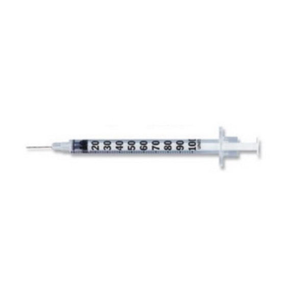 BD 28G (0.36mm) 1/2in (12.7mm) 1cc (1mL) Micro-Fine IV Needle Becton Dickinson U100 Insulin Syringes