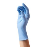 Medline SensiCare Powder-Free Nitrile Exam Glove with Textured Fingertips, 2XL, Blue, Box of 80 Gloves, 484805
