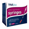 Trividia TRUEplus 31G (0.25mm) 5/16in (8mm) 3/10cc (0.3mL) U100 Insulin Syringes