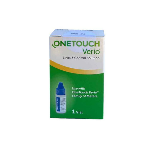 LifeScan OneTouch Verio Mid Blood Glucose Control Solution, Level 3, 1 Vial, 022-273