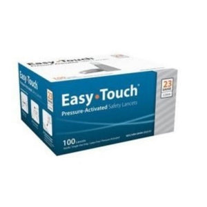 MHC EasyTouch 23G (0.63mm) Pressure Activated Safety Lancets, 23 Gauge, Box of 100