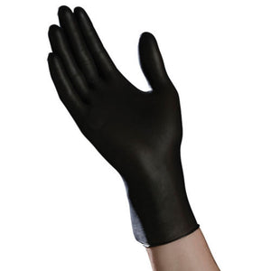 Ambitex N200BLK Series Nitrile Exam Glove, Non-sterile, Powder-free, Latex-free, Black