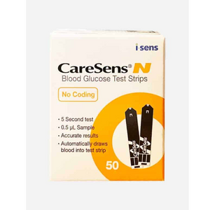 iSens CareSens Blood Glucose Test Strips, No Coding