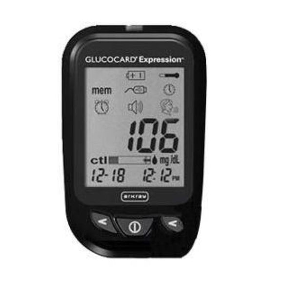 Glucocard Expression Blood Glucose Meter, Black