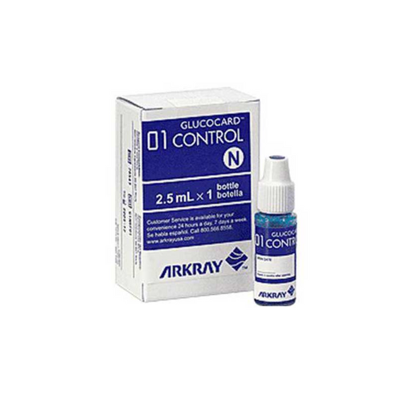 Arkray Glucocard 01 Blood Glucose Control Solution, Normal Level, 2.5mL, 720005