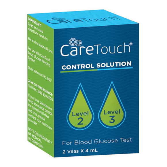 Care Touch Blood Glucose Control Solution, Levels 2 & 3, 4mL, CT2-3
