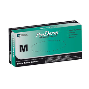 ProDerm 155 Series Latex Exam Glove, Extra Small, Non-sterile, Powder-free, Natural Color, 155050