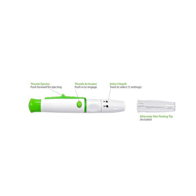 MHC EasyTouch Lancing Device with Ejector, Adjustable Depth Settings, 808002