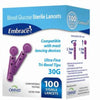 Omnis Health 30G (0.30mm) Embrace Lancets, 30 Gauge, Ultra Fine Needle, Box of 100