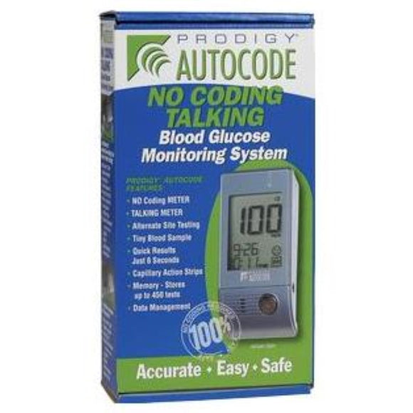 Prodigy Autocode Blood Glucose Meter Kit, Automatic, No Coding