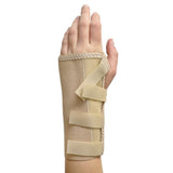 Scott Specialties Elastic Wrist Brace with Palm Stay, 7 Inches Length, Hook and Loop Closure, Beige, 4039RLG