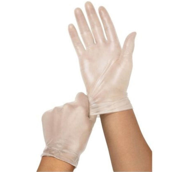 Total Dry Clear Vinyl Exam Glove, Powder-free, Latex-free, Ambidextrous
