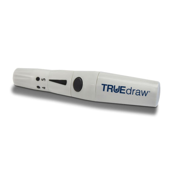Trividia TRUEdraw Lancing Device, Adjustable Depth Settings, Compact Design, M2H01-81