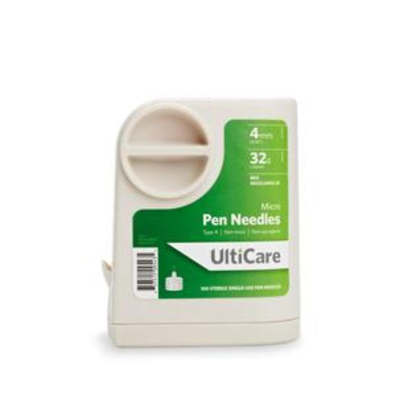  UltiCare Pen Needles 4mm (5/32”) x 32G Micro, 100 Count: for  at-Home Insulin Injections, Compatible with Most Pen Injector Devices :  Arts, Crafts & Sewing