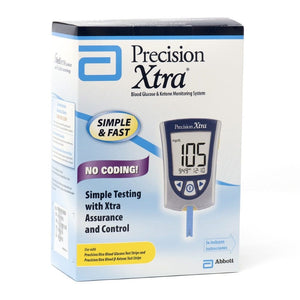 Abbott Diabetes Care Precision Xtra Blood Glucose Meter and Ketone Monitoring System, Simple 2-Step Testing, 98814